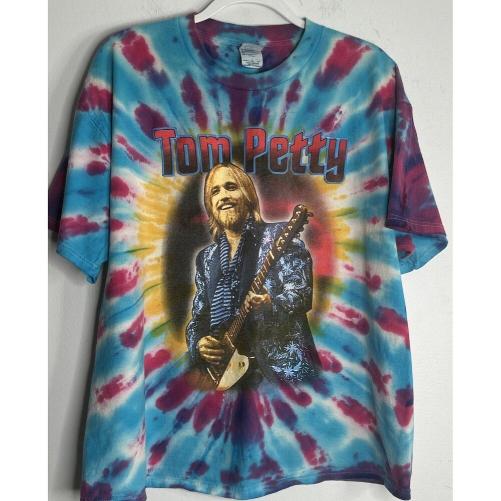 Vintage Tom Petty Tour T-shirt XL Tie Dye 2002 Delta Pro Weight last DJ Tour